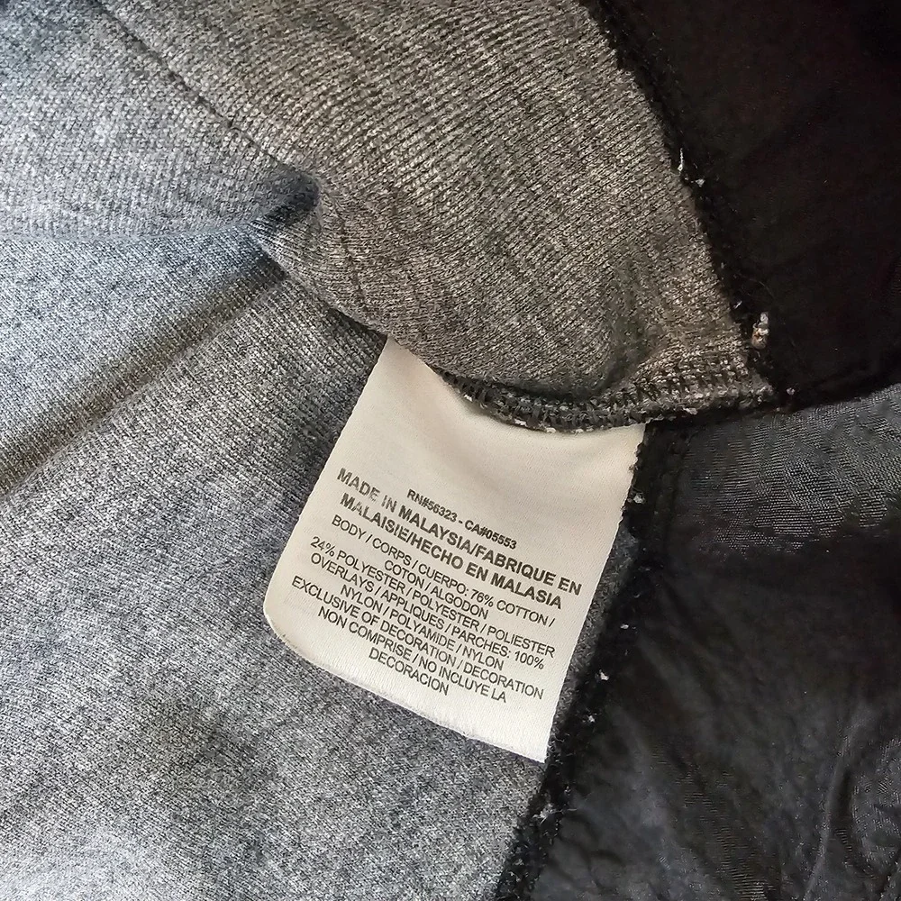 Nike Parka Jacket Womens Medium Grey Black Jacket Sportswear Long Active‎ Hoodie